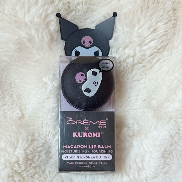 The Crème Shop x Kuromi Macaron Lip Balm - Limited Edition Black - Picture 1 of 4